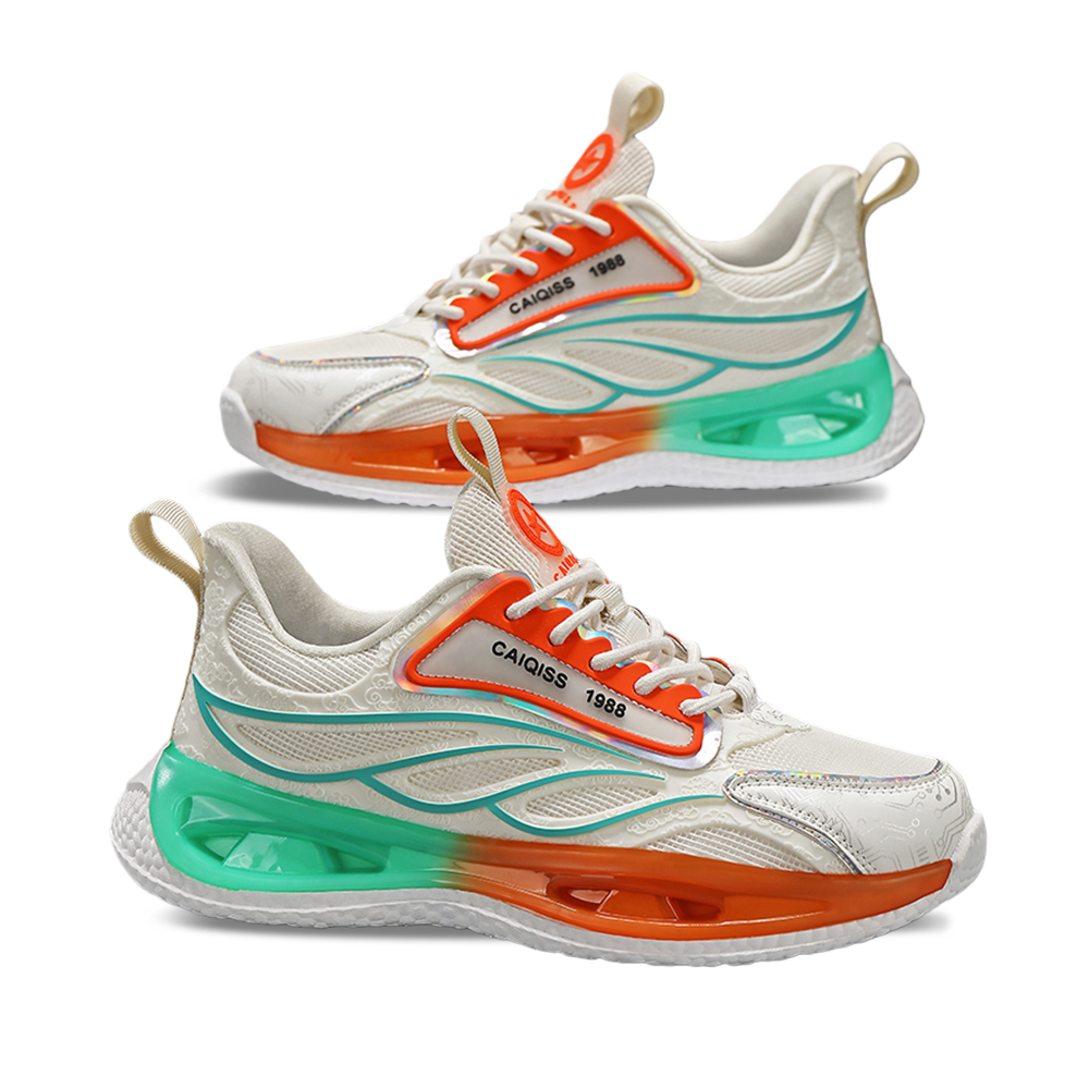 Men's AirWave Flow V5 - Cloud Sail White with Sunset-Mint Accents