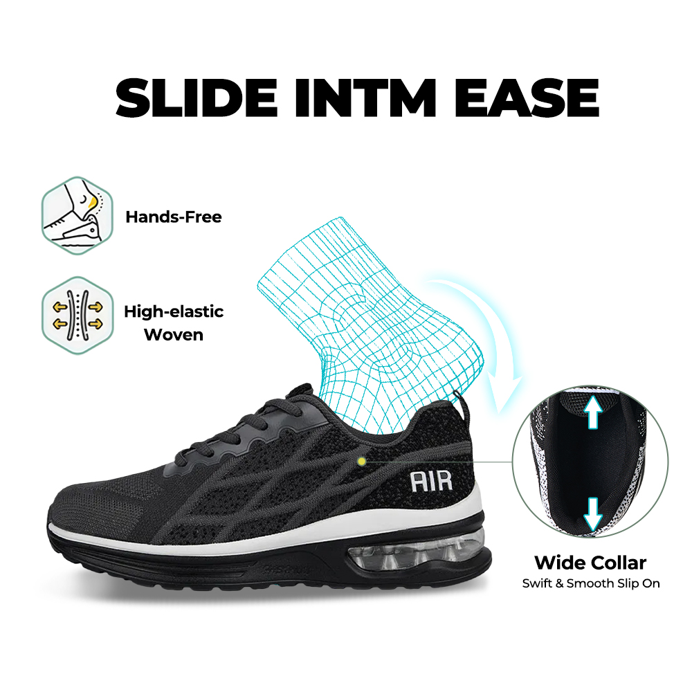 Softsfeel® Women's AirCush Lite Core V1 - Black/White