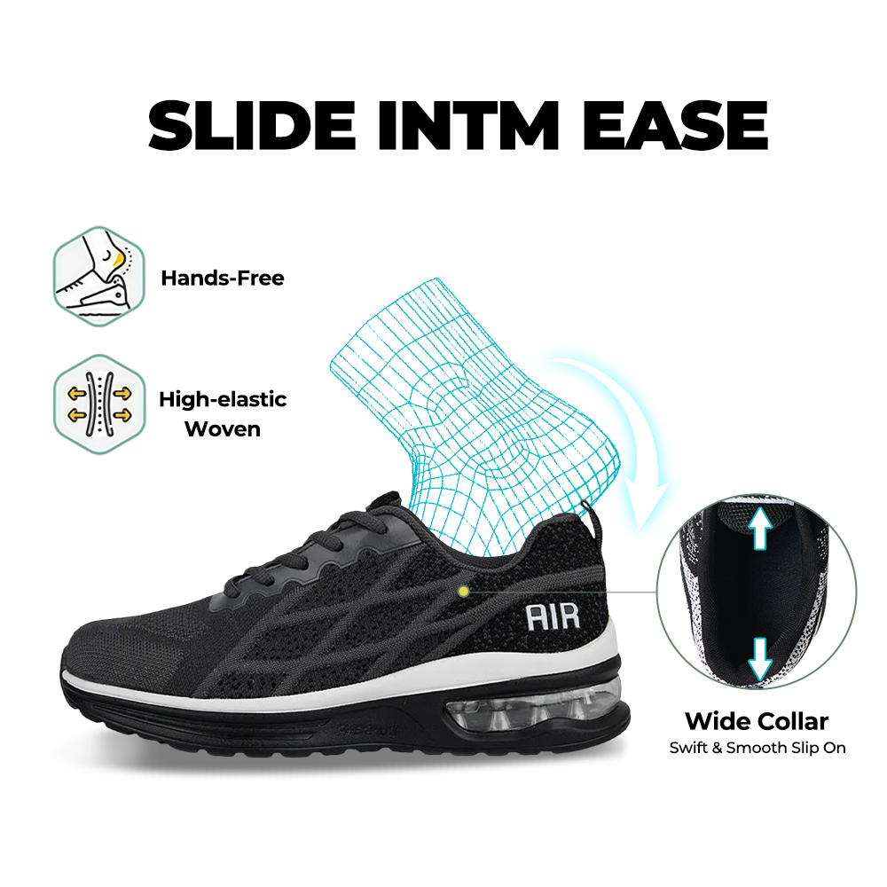 Softsfeel® Women's AirCush Lite Core V1 - Black/White