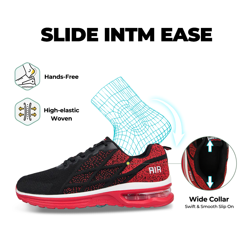 Softsfeel® Women's AirCush Lite Core V1 - Black/Red