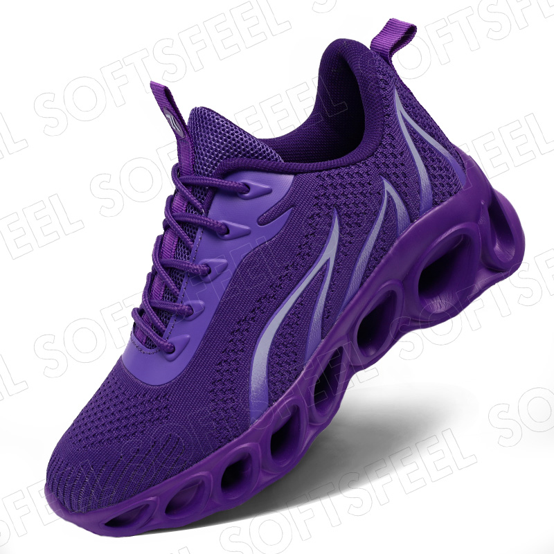 Softsfeel Relieve Foot Pain Perfect Walking Shoes - Purple-SOFTSFEEL