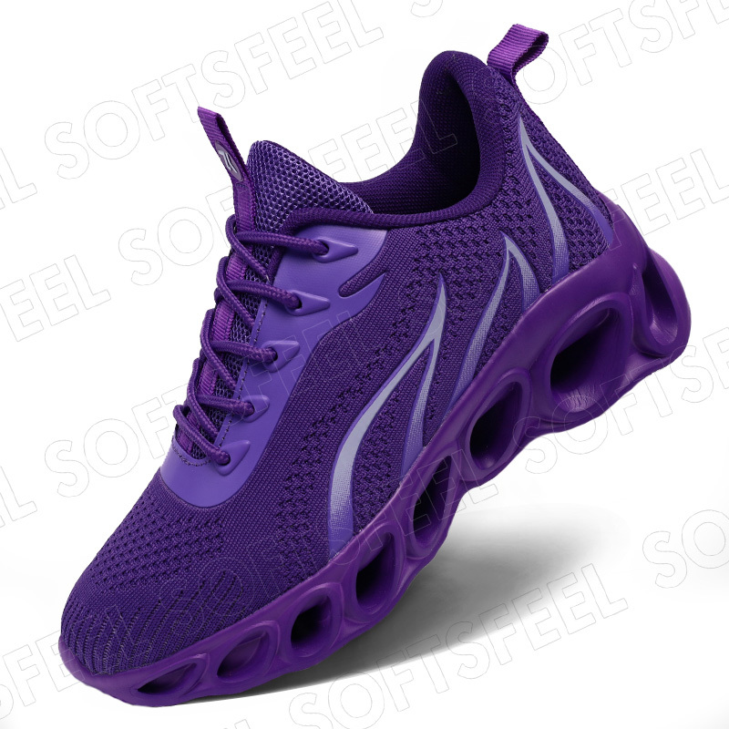 Softsfeel Women's Relieve Foot Pain Perfect Walking Shoes - Purple-SOFTSFEEL