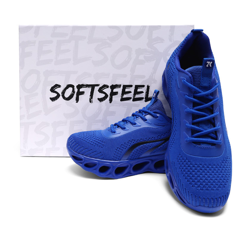 Softsfeel Women's Relieve Foot Pain Perfect Walking Shoes - Blue-SOFTSFEEL
