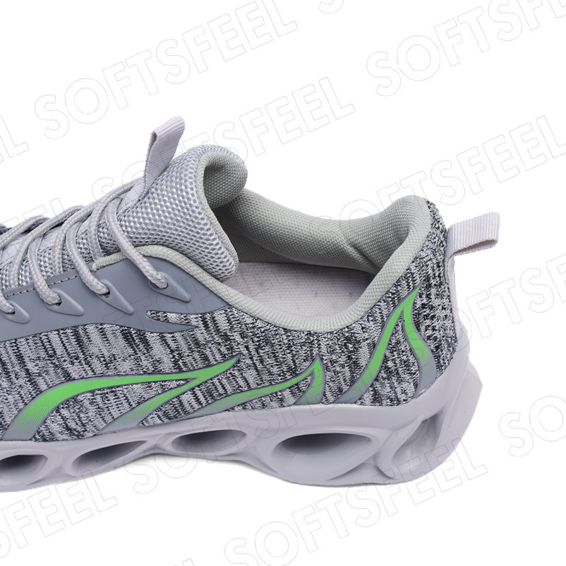 Softsfeel Men's Relieve Foot Pain Perfect Walking Shoes - Gray-SOFTSFEEL