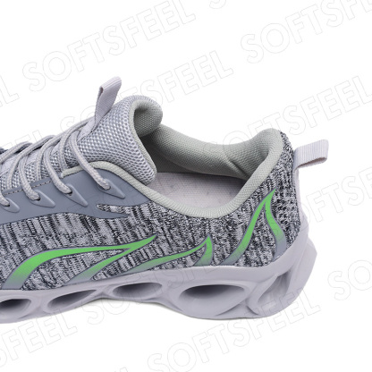 Softsfeel Men's Relieve Foot Pain Perfect Walking Shoes - Gray-SOFTSFEEL