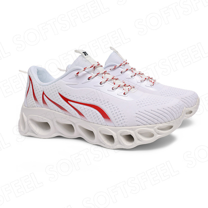 Softsfeel Men's Relieve Foot Pain Perfect Walking Shoes - White-SOFTSFEEL