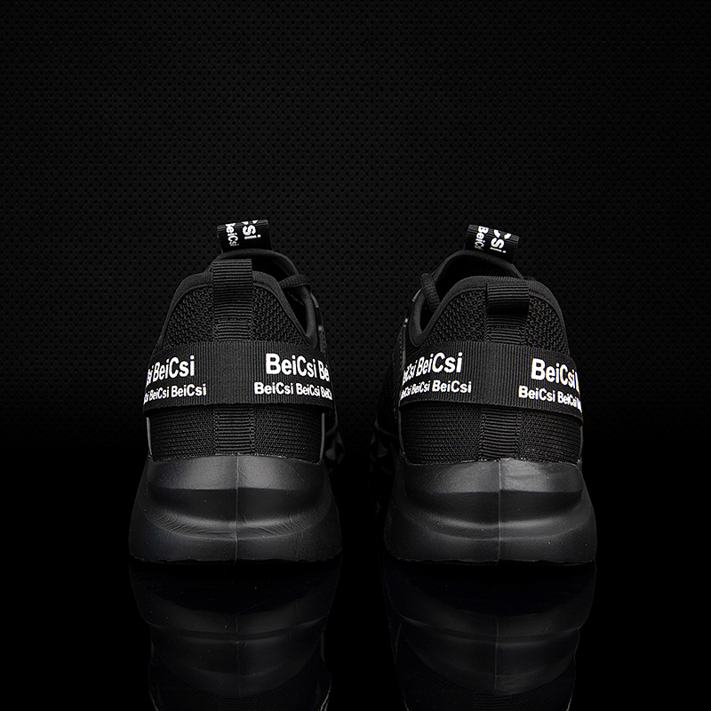 Softsfeel Men's AirCushion Shoes - Black-SOFTSFEEL
