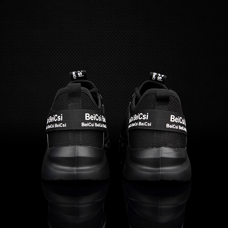 Softsfeel Men's AirCushion Shoes - Black-SOFTSFEEL