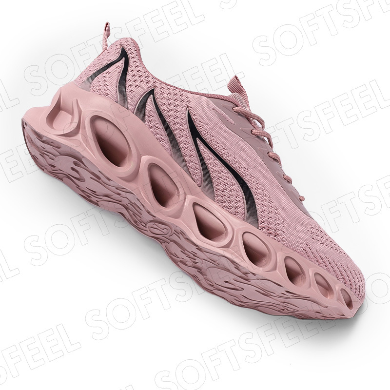 Softsfeel Men's Relieve Foot Pain Perfect Walking Shoes - Pink Black-SOFTSFEEL