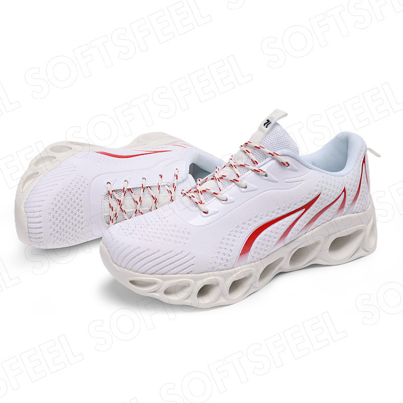 Softsfeel Men's Relieve Foot Pain Perfect Walking Shoes - White-SOFTSFEEL