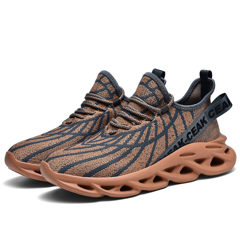 Men's Ortho Stretch Cushion Shoes - Ochre-SOFTSFEEL