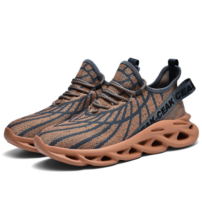 Men's Ortho Stretch Cushion Shoes - Ochre-SOFTSFEEL