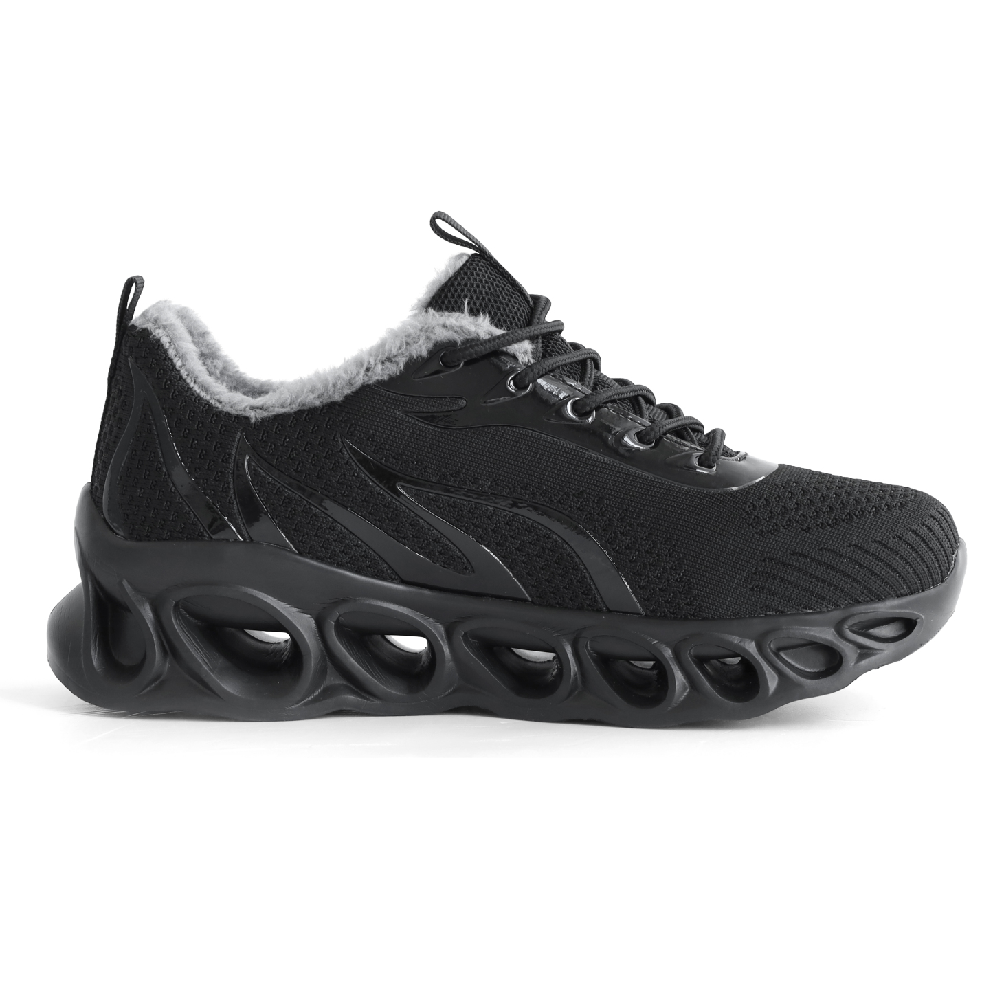 Softsfeel Men's Winter Relieve Foot Pain Perfect Walking Shoes - Black-SOFTSFEEL