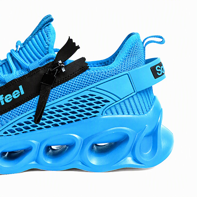 Softsfeel® Men's Side-Zip ComfortFit Walking Shoes - Blue