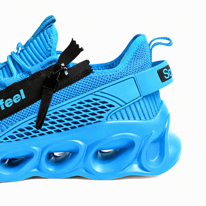 Softsfeel® Men's Side-Zip ComfortFit Walking Shoes - Blue