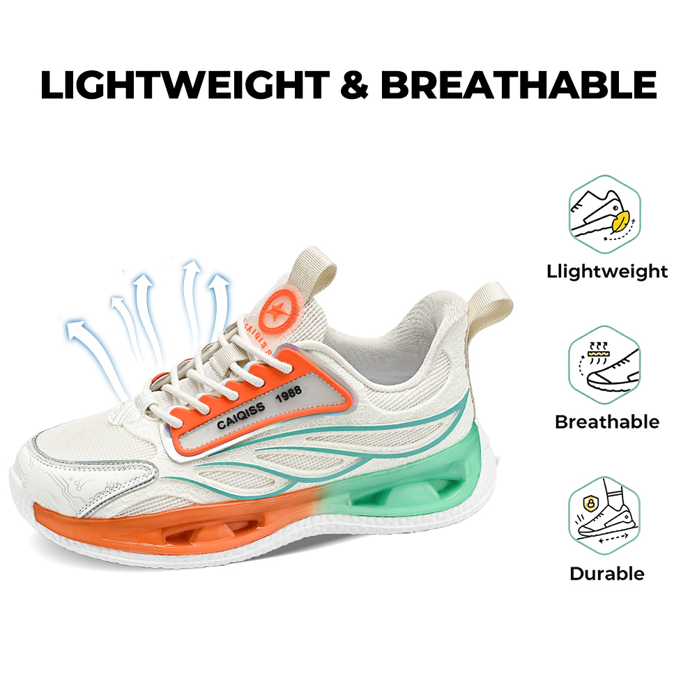 Men's AirWave Flow V5 - Cloud Sail White with Sunset-Mint Accents