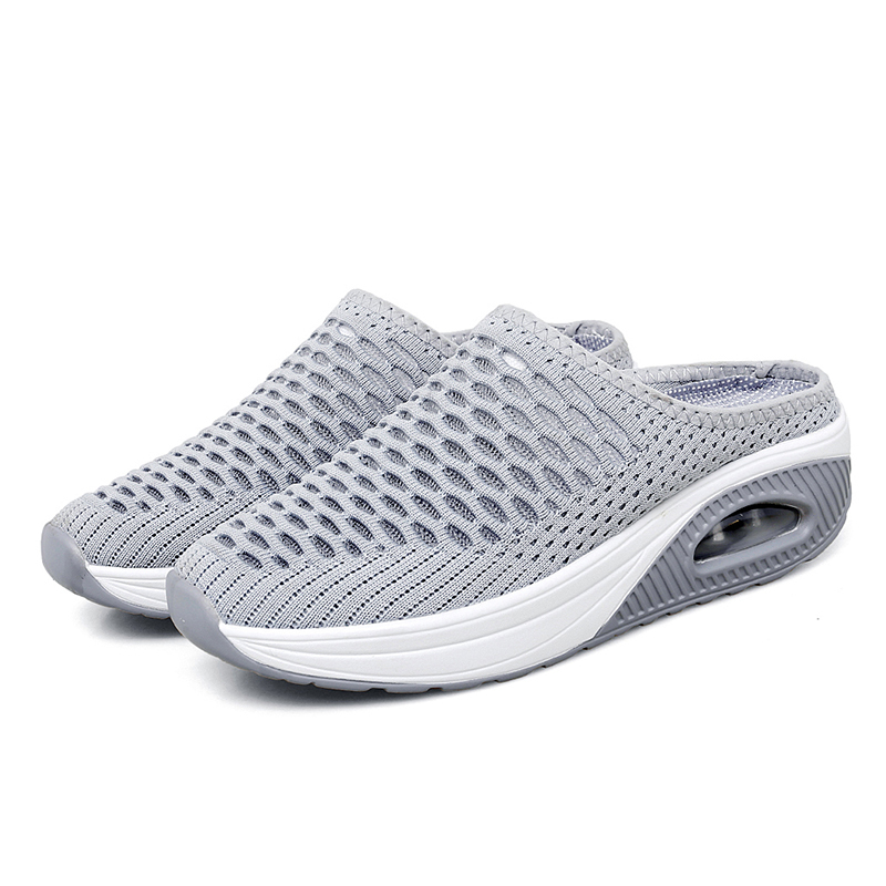 Softsfeel Women's Relieve Foot Pain Perfect Walking Sandals - Gray-SOFTSFEEL