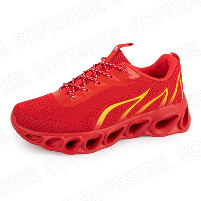 Softsfeel Women's Relieve Foot Pain Perfect Walking Shoes - Red-SOFTSFEEL