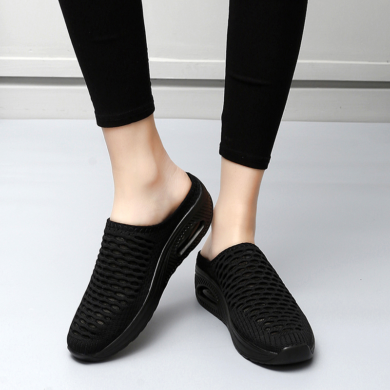 Softsfeel Women's Relieve Foot Pain Perfect Walking Sandals - Black-SOFTSFEEL