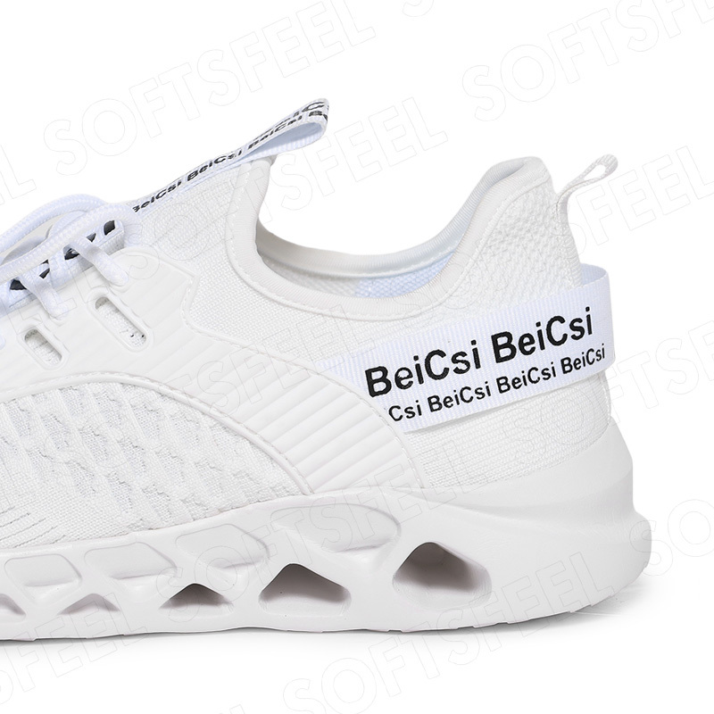 Softsfeel Men's AirCushion Shoes - White-SOFTSFEEL