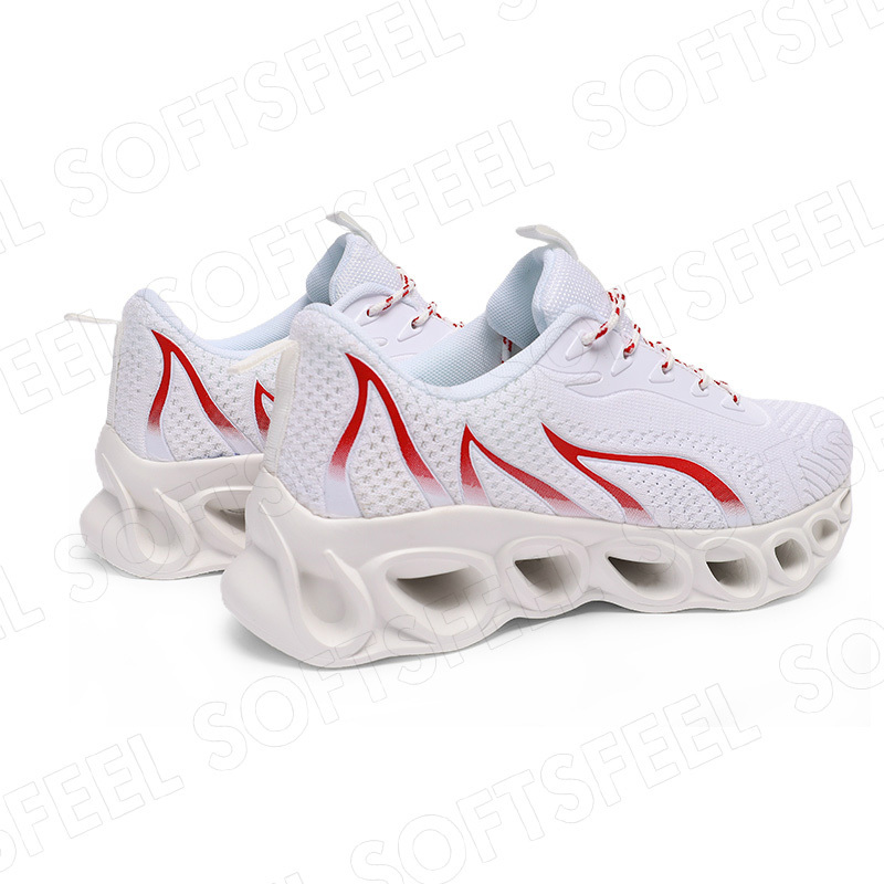 Softsfeel Men's Relieve Foot Pain Perfect Walking Shoes - White-SOFTSFEEL