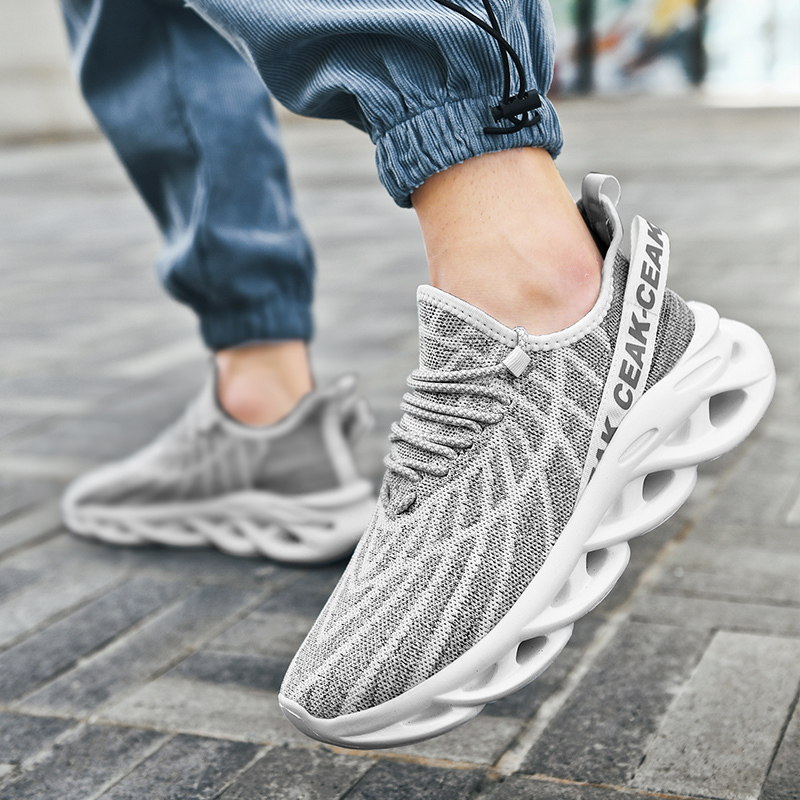 Women's Ortho Stretch Cushion Shoes - Gray-SOFTSFEEL