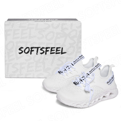 Softsfeel Men's AirCushion Shoes - White-SOFTSFEEL