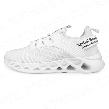 Softsfeel Men's AirCushion Shoes - White-SOFTSFEEL
