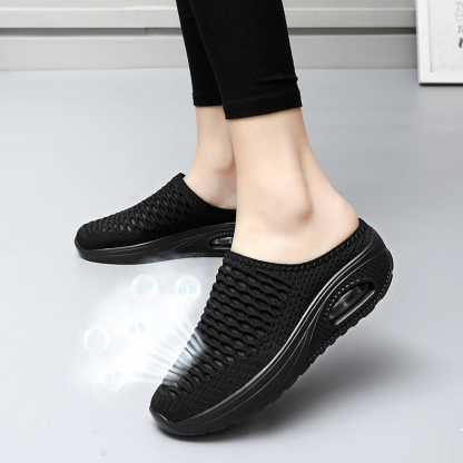Softsfeel Women's Relieve Foot Pain Perfect Walking Sandals - Black-SOFTSFEEL