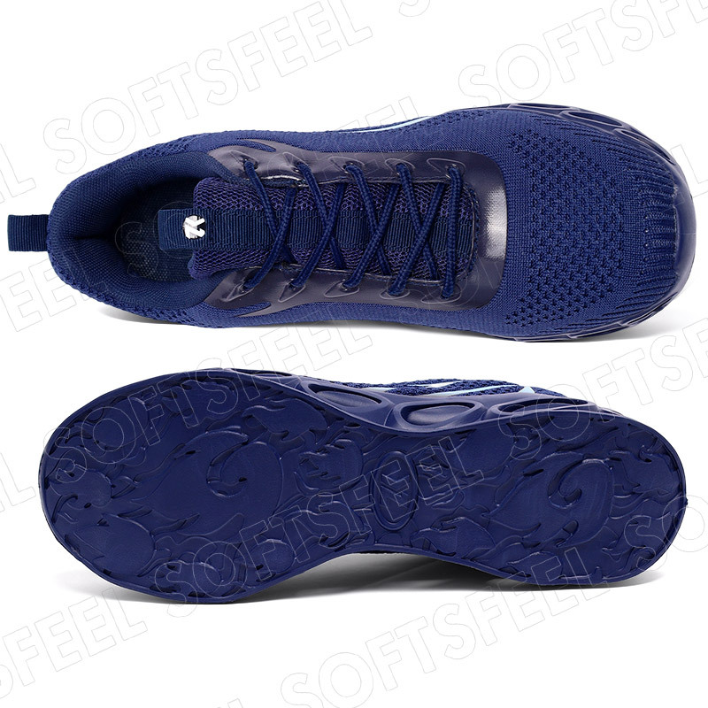 Softsfeel Men's Relieve Foot Pain Perfect Walking Shoes - Dark Blue-SOFTSFEEL