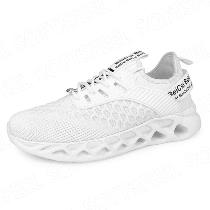 Softsfeel Men's AirCushion Shoes - White-SOFTSFEEL
