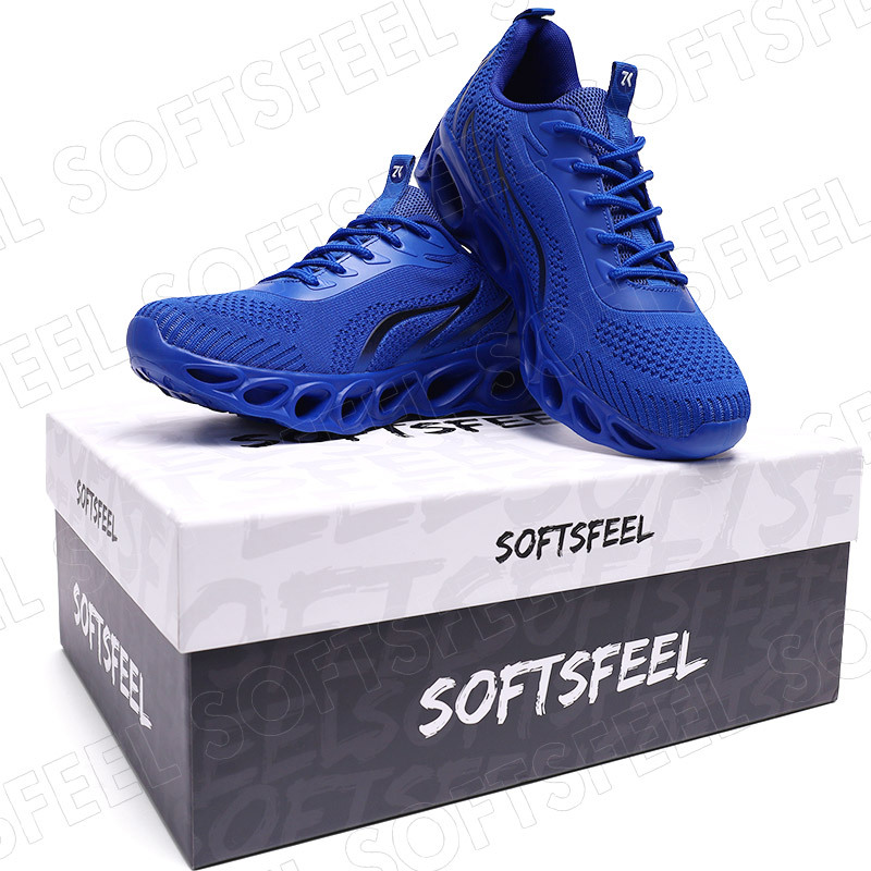 Softsfeel Women's Relieve Foot Pain Perfect Walking Shoes - Blue-SOFTSFEEL