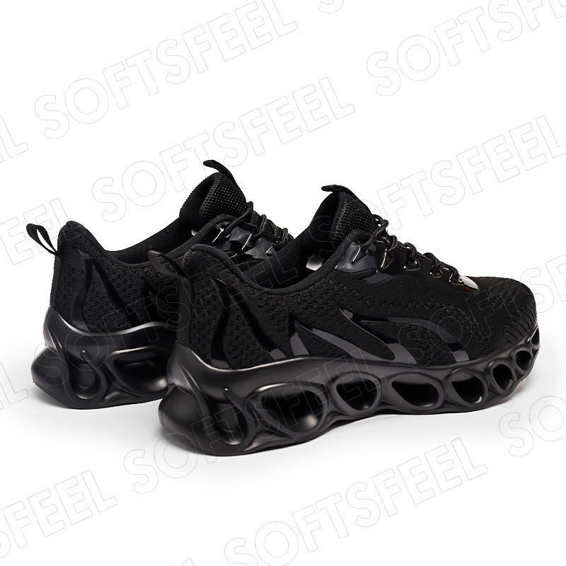 Softsfeel Men's Relieve Foot Pain Perfect Walking Shoes - Black-SOFTSFEEL