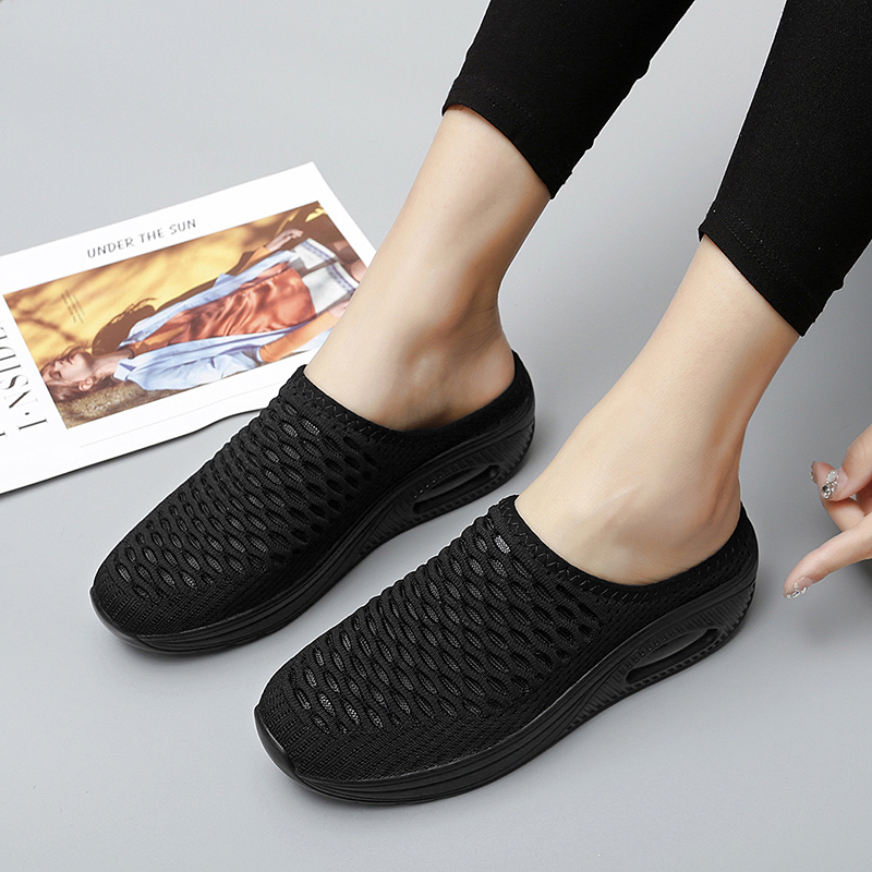 Softsfeel Women's Relieve Foot Pain Perfect Walking Sandals - Black-SOFTSFEEL