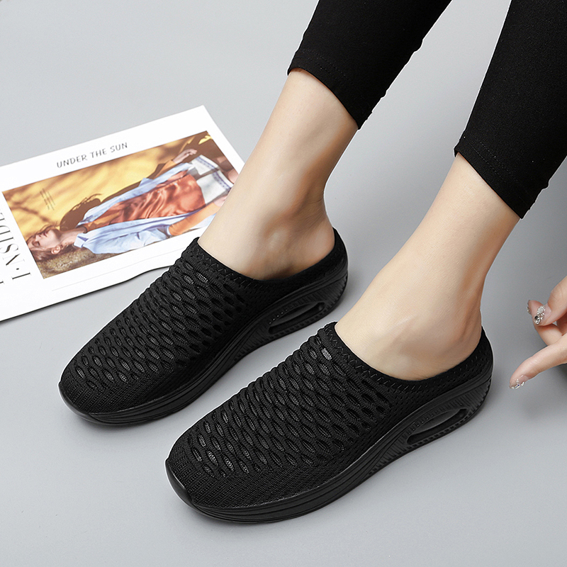 Softsfeel Women's Relieve Foot Pain Perfect Walking Sandals - Black-SOFTSFEEL