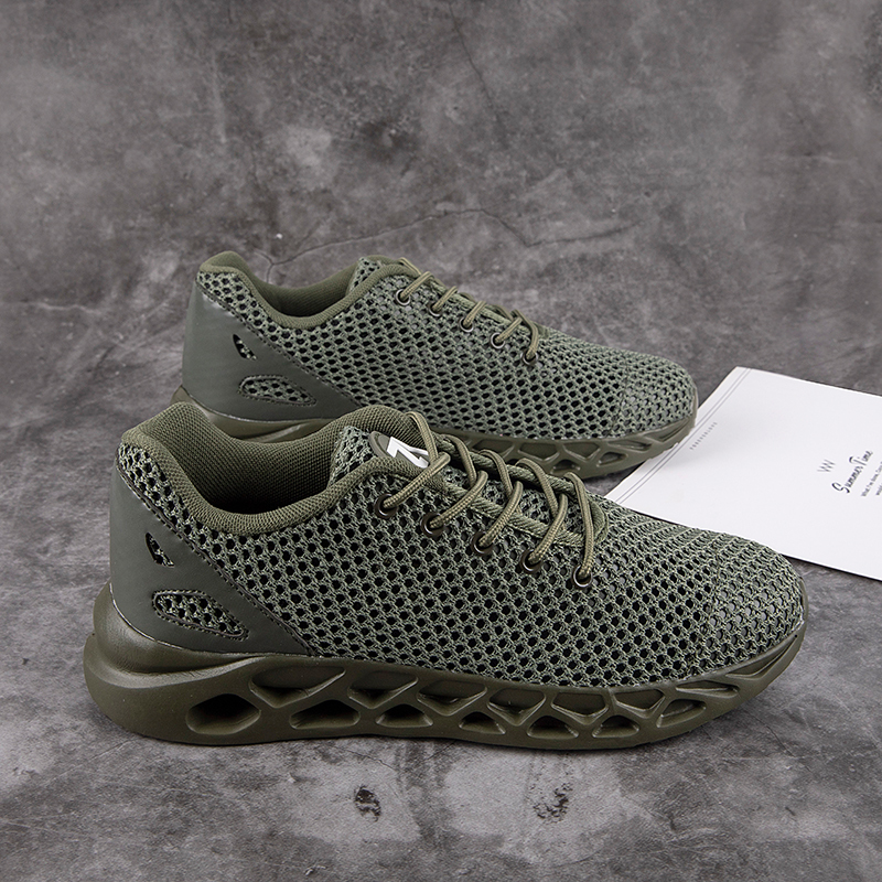 Softsfeel Men's Relieve Foot Pain Perfect Cushioning Walking Shoes-Army green-SOFTSFEEL