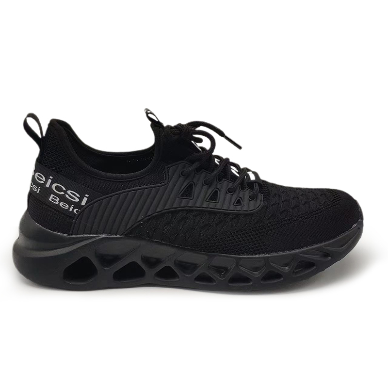 Softsfeel Men's AirCushion Shoes - Black-SOFTSFEEL