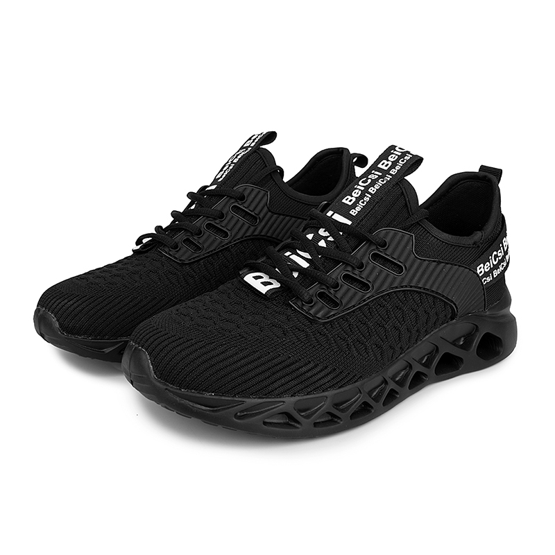 Softsfeel Men's AirCushion Shoes - Black-SOFTSFEEL