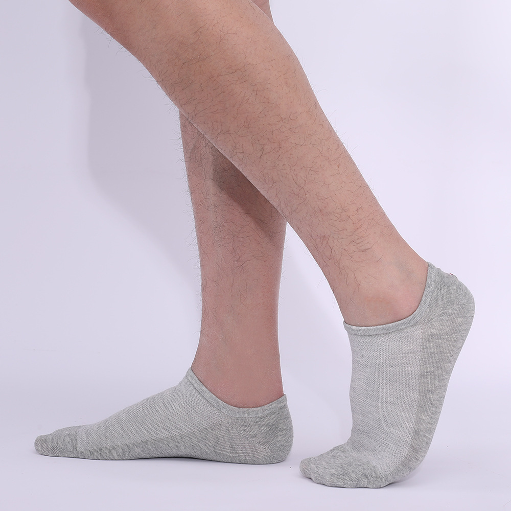 Men's No Show Socks, 3-Pack Bundle-SOFTSFEEL
