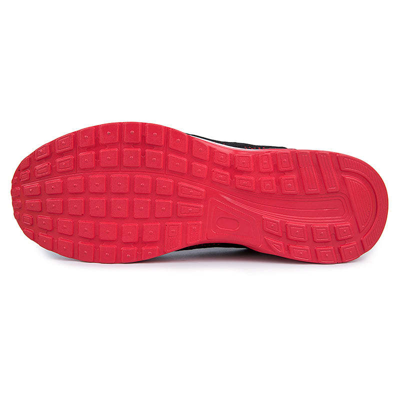 Softsfeel Women's Technology Air Cushion Super Soft Shoes - Black/Red-SOFTSFEEL