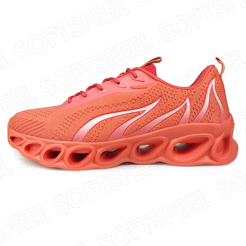 Softsfeel Women's Relieve Foot Pain Perfect Walking Shoes - Orange-SOFTSFEEL