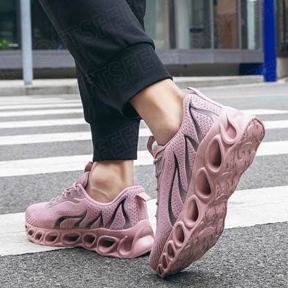 Softsfeel Relieve Foot Pain Perfect Walking Shoes - Pink Black-SOFTSFEEL