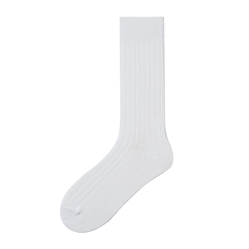 Men's Vertical Stripe Socks, 3-Pack Bundle-SOFTSFEEL