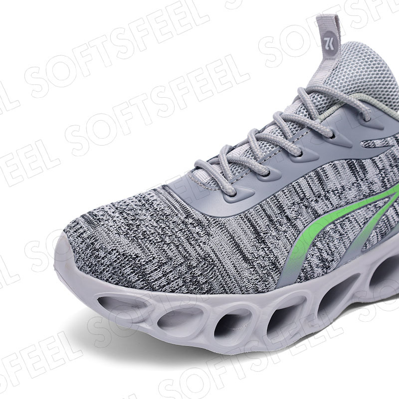 Softsfeel Men's Relieve Foot Pain Perfect Walking Shoes - Gray-SOFTSFEEL