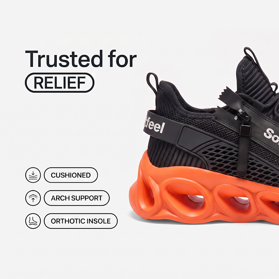 Men's Cloud Wanderer V7 - Black Orange
