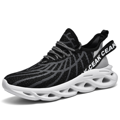 Women's Ortho Stretch Cushion Shoes - Black Gray-SOFTSFEEL