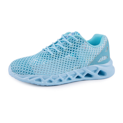 Softsfeel Men's Relieve Foot Pain Perfect Cushioning Walking Shoes-Sky Blue-SOFTSFEEL