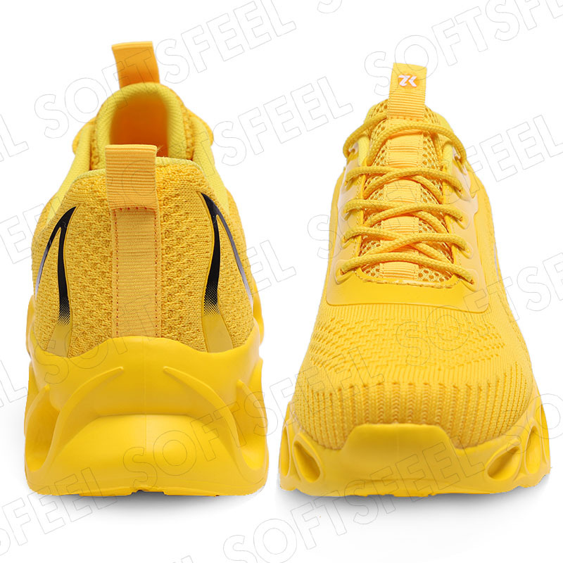 Softsfeel Men's Relieve Foot Pain Perfect Walking Shoes - Yellow-SOFTSFEEL