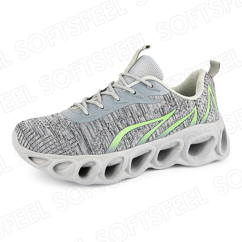 Softsfeel Men's Relieve Foot Pain Perfect Walking Shoes - Gray-SOFTSFEEL