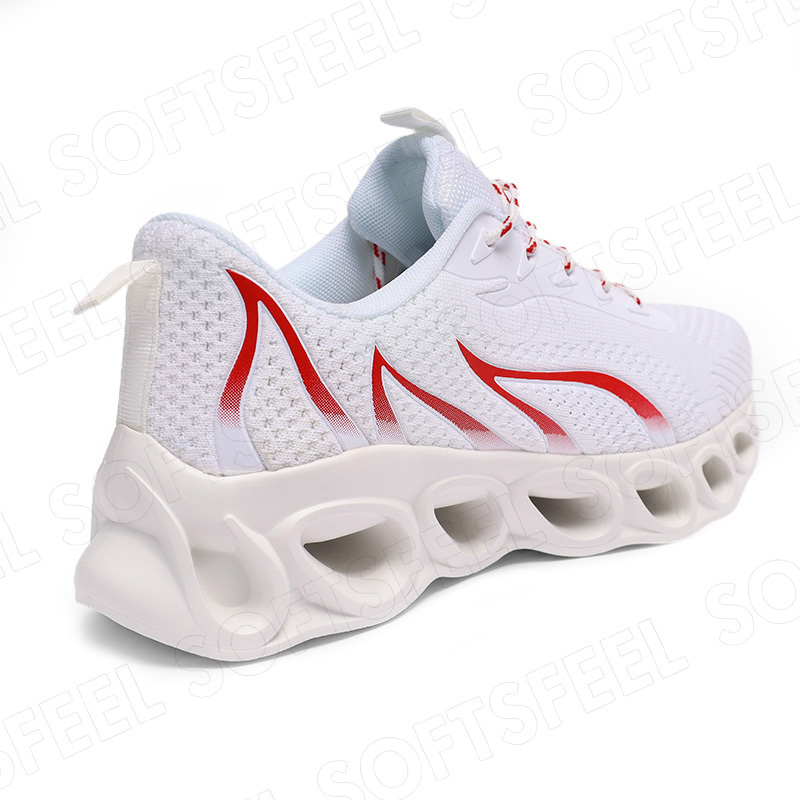Softsfeel Men's Relieve Foot Pain Perfect Walking Shoes - White-SOFTSFEEL